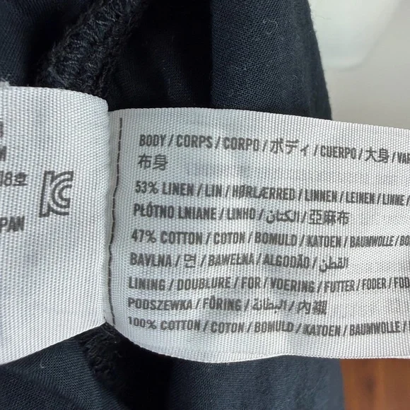 Abercrombie High-Neck Linen A-Line Shift Dress Size S Petite - Picture 7 of 7